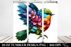 Bird Plant 3D. 20 Oz Tumbler Design Product Image 2