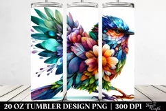 Bird Plant 3D. 20 Oz Tumbler Design Product Image 2