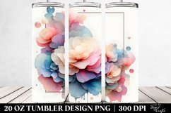 Begonia Watercolor Splash 20 Oz Tumbler Product Image 2