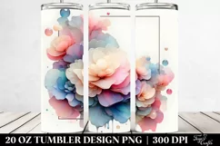 Begonia Watercolor Splash 20 Oz Tumbler Product Image 2