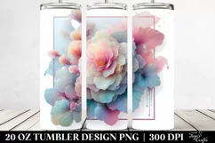 Begonia Watercolor Splash 20 Oz Tumbler Product Image 2