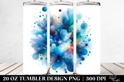 Colorful Blueis Watercolor Particles | 20 Oz Tumbler Product Image 2