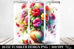 Colorful Impatiens Vase | Tumbler Product Image 2