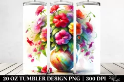 Colorful Impatiens Vase | Tumbler Product Image 2