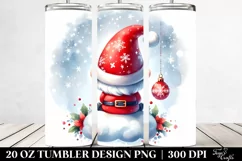 Cute Christmas Gnomes on Cloud | 20 oz Tumbler Product Image 2