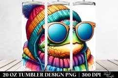 Vibrant Turtle Portrait | 20 oz Tumbler Product Image 2