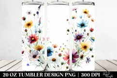 Colorful Wild Flowers | 20 Oz Tumbler Product Image 2