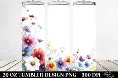Colorful Wild Flowers | 20 Oz Tumbler Product Image 2
