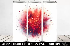 Colorful Glittery Redish Watercolor Particles | 20 Oz Product Image 2