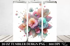 Abstract Begonia Clipart 20 Oz Tumbler Product Image 2