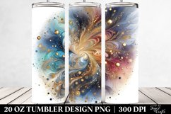 Colorful Blueish Glittery | 20 oz Tumbler Product Image 2