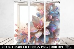 Stained Gardenia Watercolor Splash 20 Oz Tumbler Product Image 2