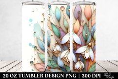 Stained Snowdrop | 20 oz Tumbler Product Image 2