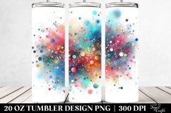 Colorful Watercolor Particle | 20 oz Tumbler Product Image 2