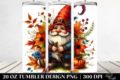 Vibrant Autumn Gnome | 20 oz Tumbler Product Image 2