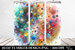 Colorful Watercolor Particle | 20 oz Tumbler Product Image 2