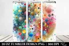 Colorful Watercolor Particle | 20 oz Tumbler Product Image 2