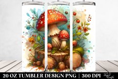 Wooden Stained Mushroom | 20 oz Tumbler Product Image 2