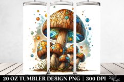 Wooden Stained Mushroom | 20 oz Tumbler Product Image 2