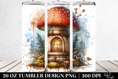 Wooden Stained Mushroom | 20 oz Tumbler Product Image 2