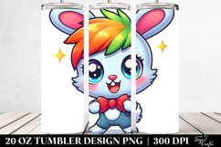 Colorful Crazy Baby Bunny | 20 Oz Tumbler Product Image 2