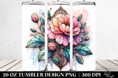 Stained Camellia | 20 oz Tumbler Product Image 2