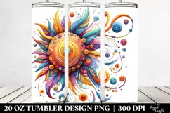 Colorful Whimsical Sun | 20 Oz Tumbler Product Image 2