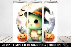 Halloween Clipart Turtle 20 Oz Tumbler Product Image 2