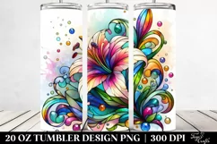 Colorful Stained Lily | 20 Oz Tumbler Product Image 2
