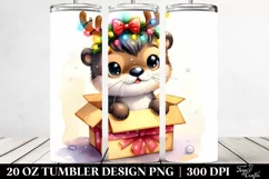 Expressive Otter with Cool Haircut 20 Oz Tumbler Product Image 2