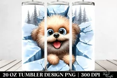 Cute Funny Bichpoo Smiling with Big Eyes | 20 Oz Tumbler Product Image 2