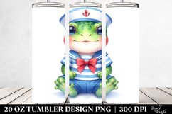 Colorful Baby Frog Sailor Suit | 20 Oz Tumbler Product Image 2