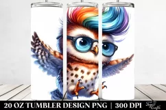 Modest Owl, Transparent 20 Oz Tumbler Product Image 2
