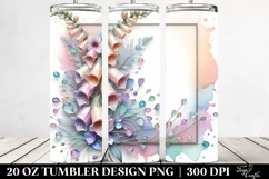 Abstract Shiny Foxglove Clipart 20 Oz Tumbler Product Image 2