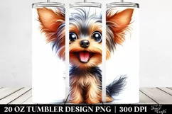 Cute Funny Yorkshire Terrier | 20 Oz Tumbler Product Image 2