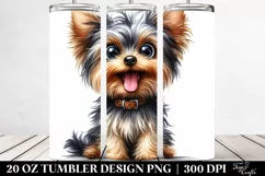Cute Funny Yorkshire Terrier | 20 Oz Tumbler Product Image 2