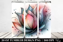 Abstract 3D Pastel Tulip | 20 oz Tumbler Product Image 2