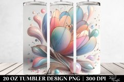 Glossy Tulip with Metallic Insetions | 20 oz Tumbler Product Image 2