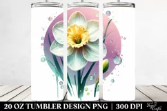 Detailed Glossy Narcissus -like Material | 20 Oz Tumbler Product Image 2
