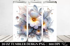 Abstract Primrose Watercolor Splash 20 Oz Tumbler Product Image 2
