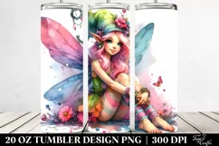 Funny Sitting Fairy | 20 oz Tumbler Product Image 2
