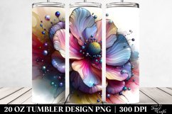 Abstract Vibrant Pastel Shiny Anemone Material | 20 oz Product Image 2