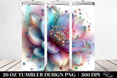 Abstract Vibrant Pastel Shiny Anemone Material | 20 oz Product Image 2