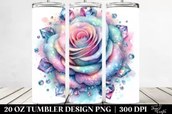 Detailed Vibrant Pastel Shiny Rose Diamonds Material | 20 oz Product Image 2