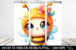 Vibrant Baby Bee | 20 Oz Tumbler Product Image 2