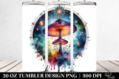 Vibrant Magical Celestial Mushroom 20 Oz Tumbler Product Image 2