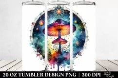 Vibrant Magical Celestial Mushroom 20 Oz Tumbler Product Image 2