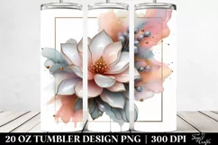 Abstract Pastel Magnolia Art 20 Oz Tumbler Product Image 2