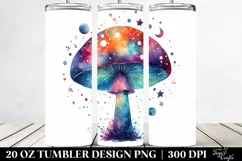 Magical Celestial Astral Mushroom | 20 Oz Tumbler Product Image 2