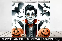 Funny Vampire Halloween Clipart 20 Oz Tumbler Product Image 2
